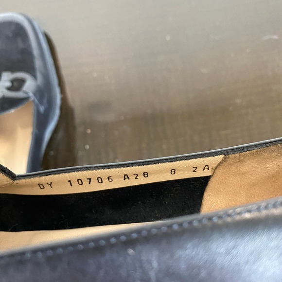 Salvatore Ferragamo Leather Loafer Block Heel Shoes Women's 8 - Picture 8 of 10